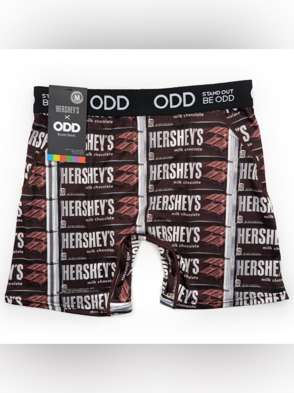 Odd Sox Hershey’s Chocolate Bar Boxer Briefs Mens Medium Underwear Gift